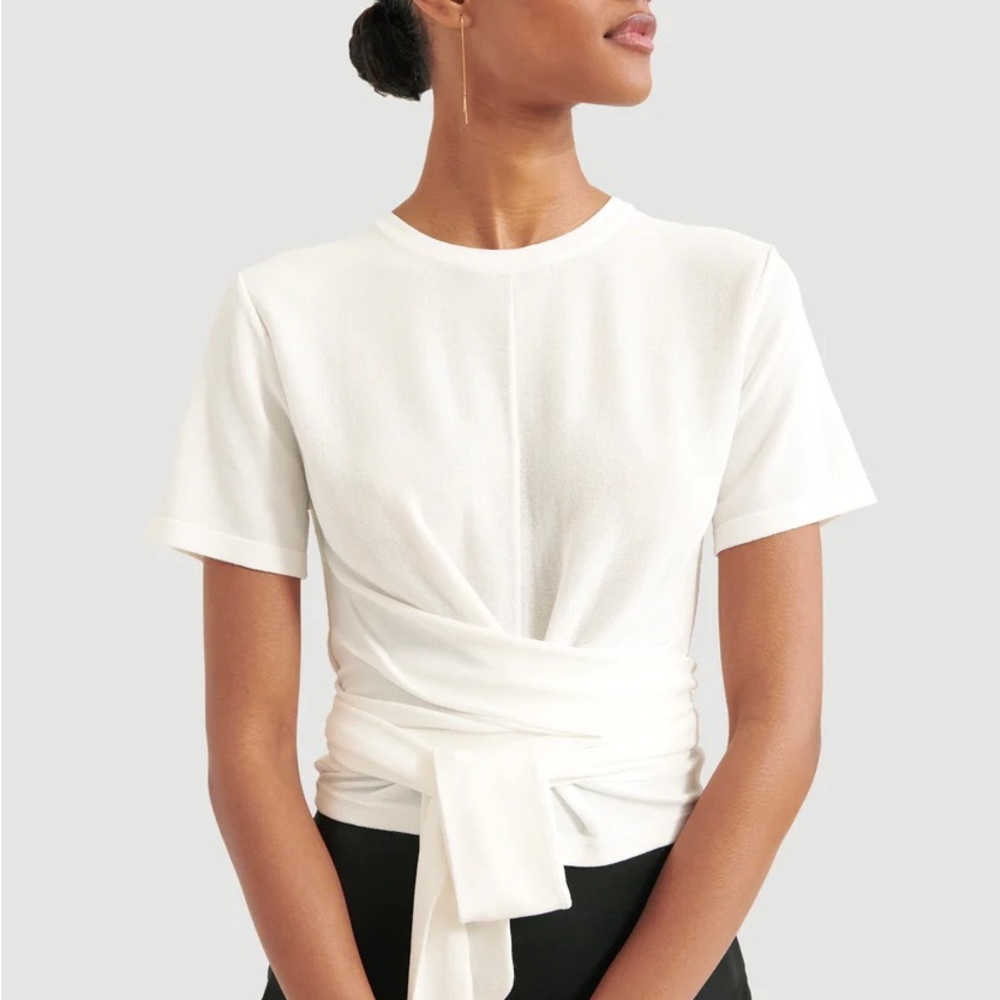 Modern Citizen — Jude Cropped Wrap Blouse